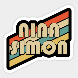 Vintage 80s Nina Personalized Name Sticker